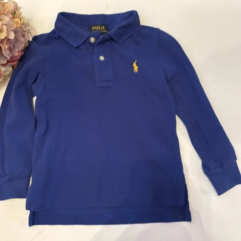 Boys Polo Long Sleeve 2T shirt Polo Ralph Lauren 2T Blue polo shirt Polo